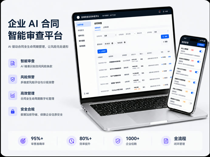 企业 AI 合同智能审查平台